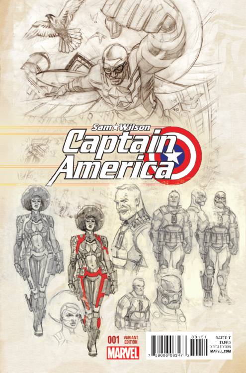 Captain America Sam Wilson #1 (Acuna Variant) (2015)