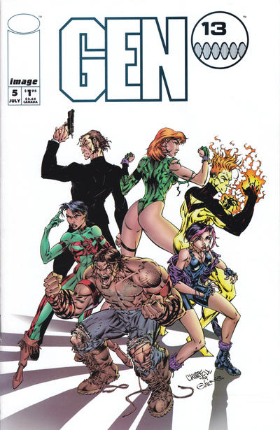 Gen 13 #5 [White Cover]-Fine (5.5 – 7)