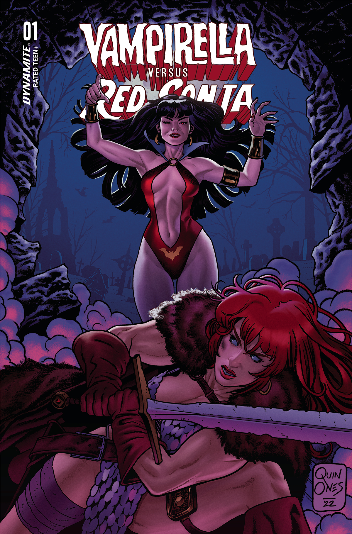 Vampirella Vs Red Sonja #1 Cover C Quinones