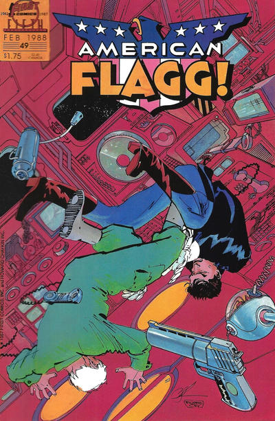 American Flagg! #49-Fine (5.5 – 7) Scarce