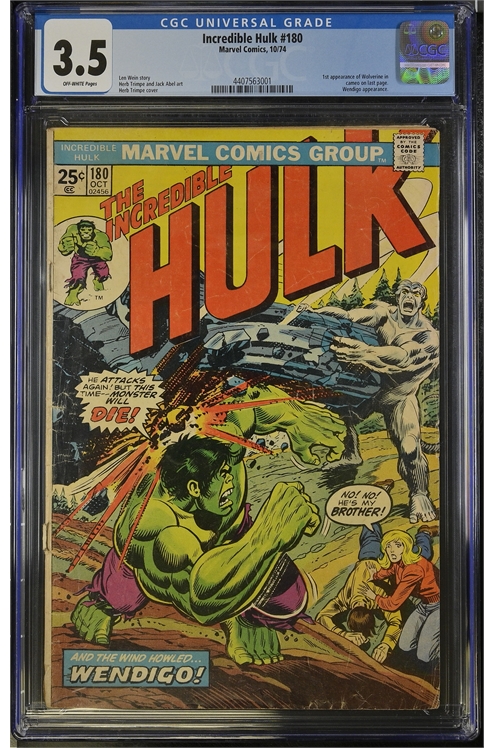 The Incredible Hulk #180 - Cgc Vg- 3.5