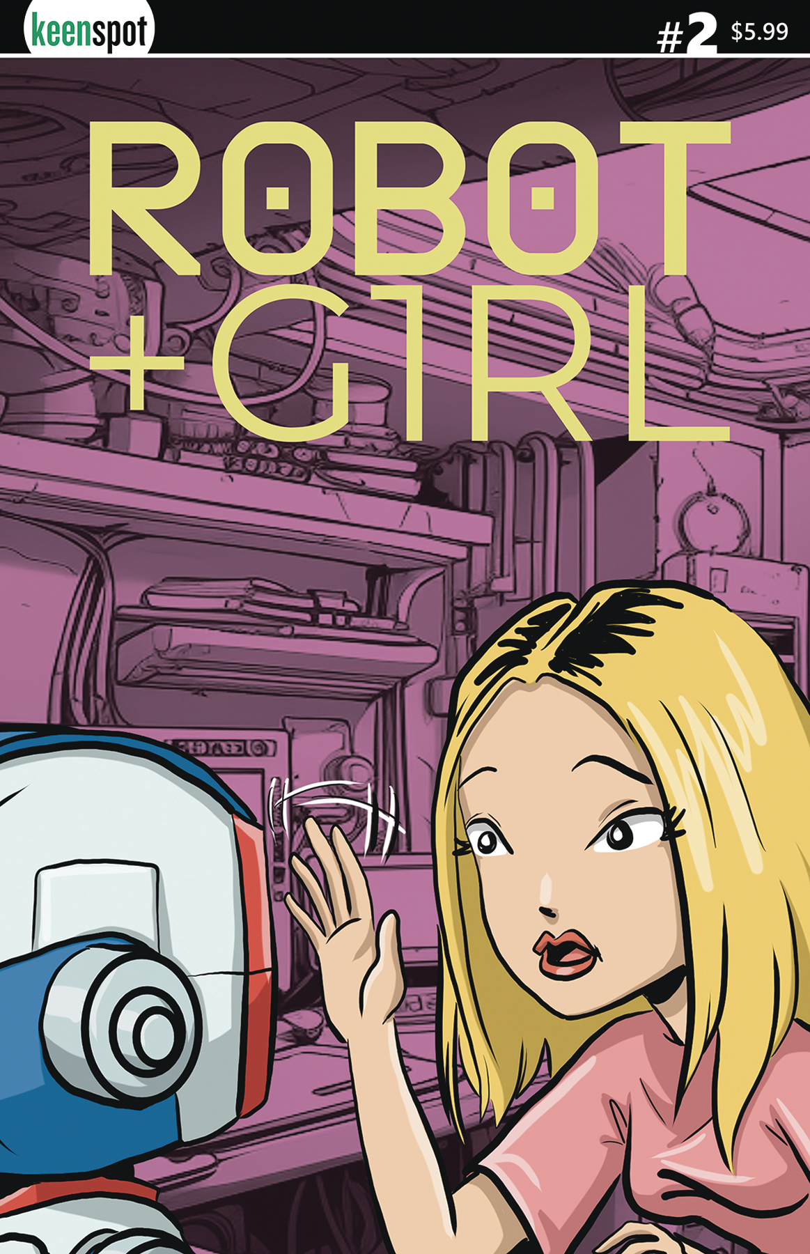 Robot + Girl #2 Cover A Mike White