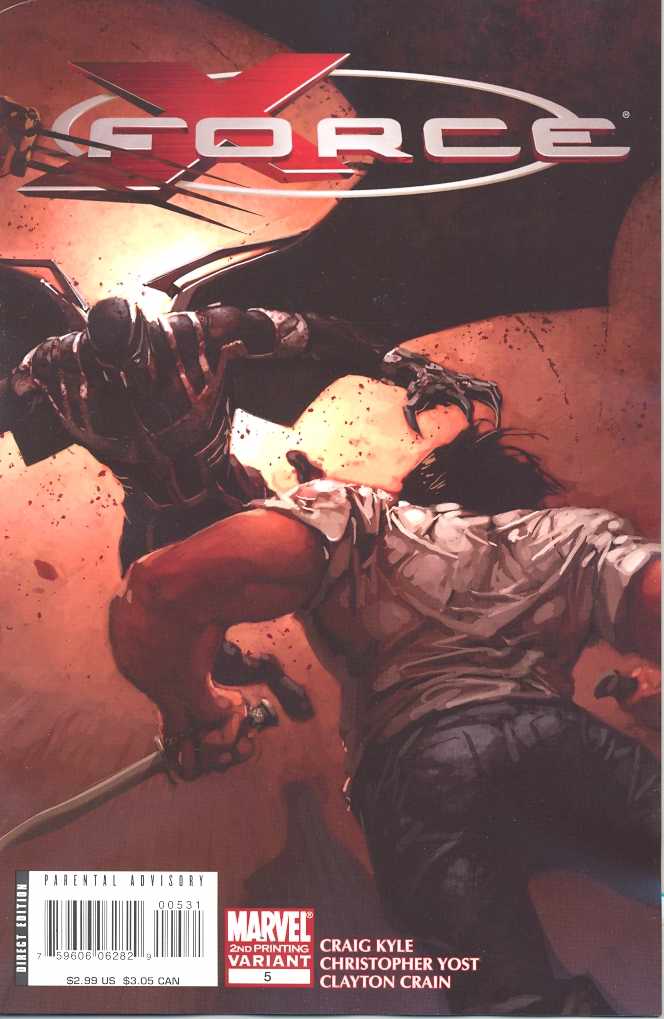 X-Force #5 2nd Printing Crain Wraparound Variant (2008)