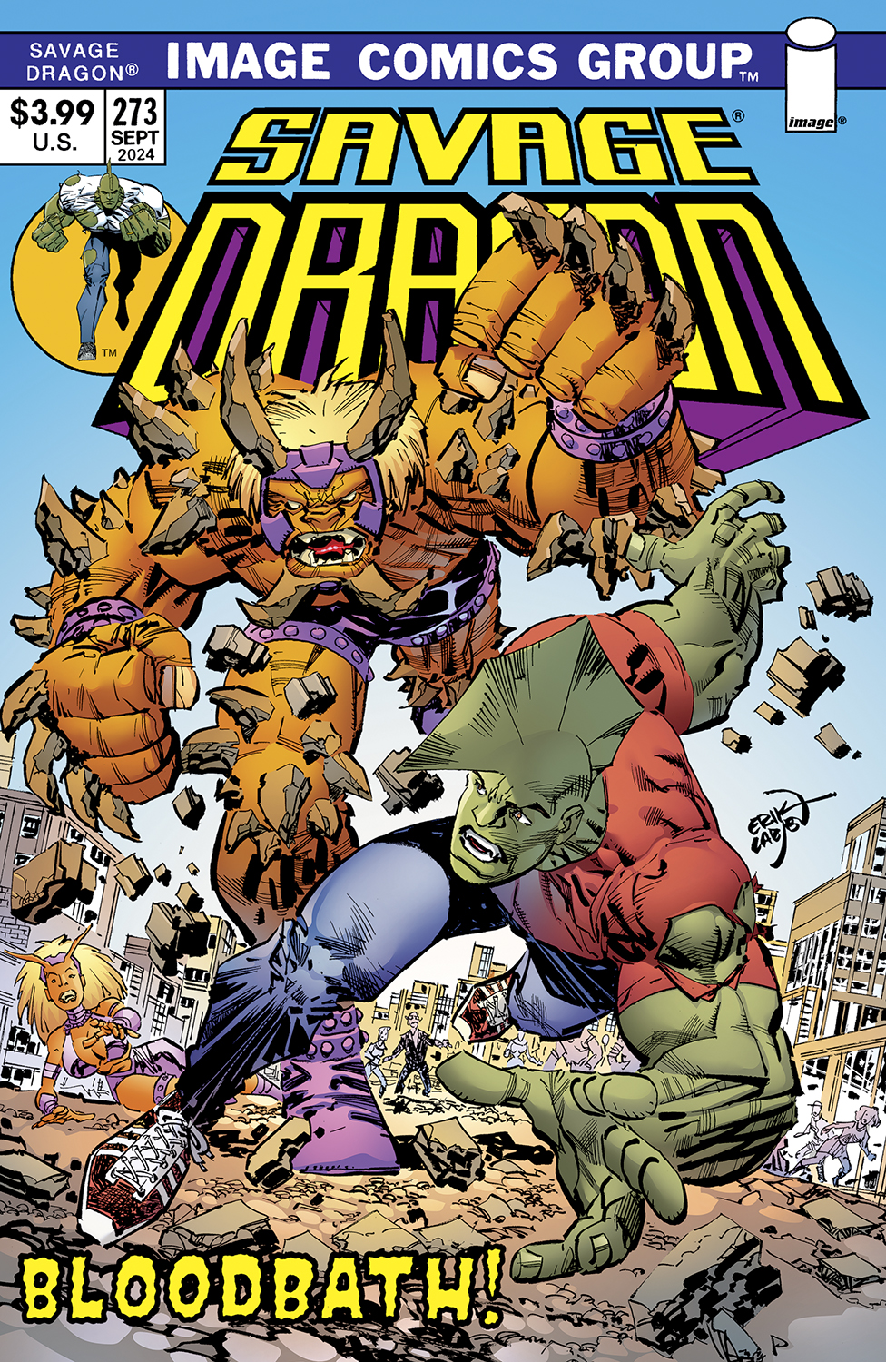 Savage Dragon #273 Cover B Erik Larsen 70's Trade Dress Variant (Mature)