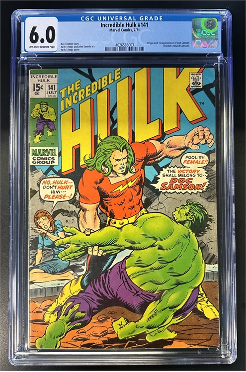 Incredible Hulk #141 Cgc 6.0
