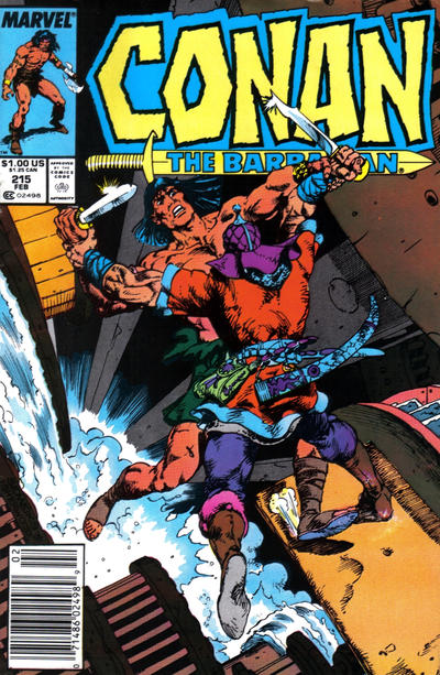 Conan The Barbarian #215 [Newsstand]-Very Good (3.5 – 5)