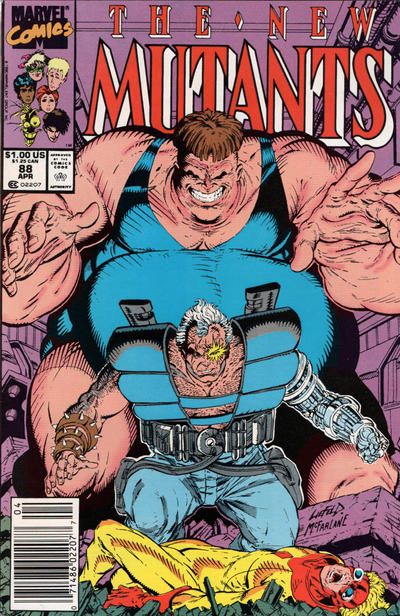 The New Mutants #88 [Newsstand]-Fine (5.5 – 7) [2nd App. of Cable]