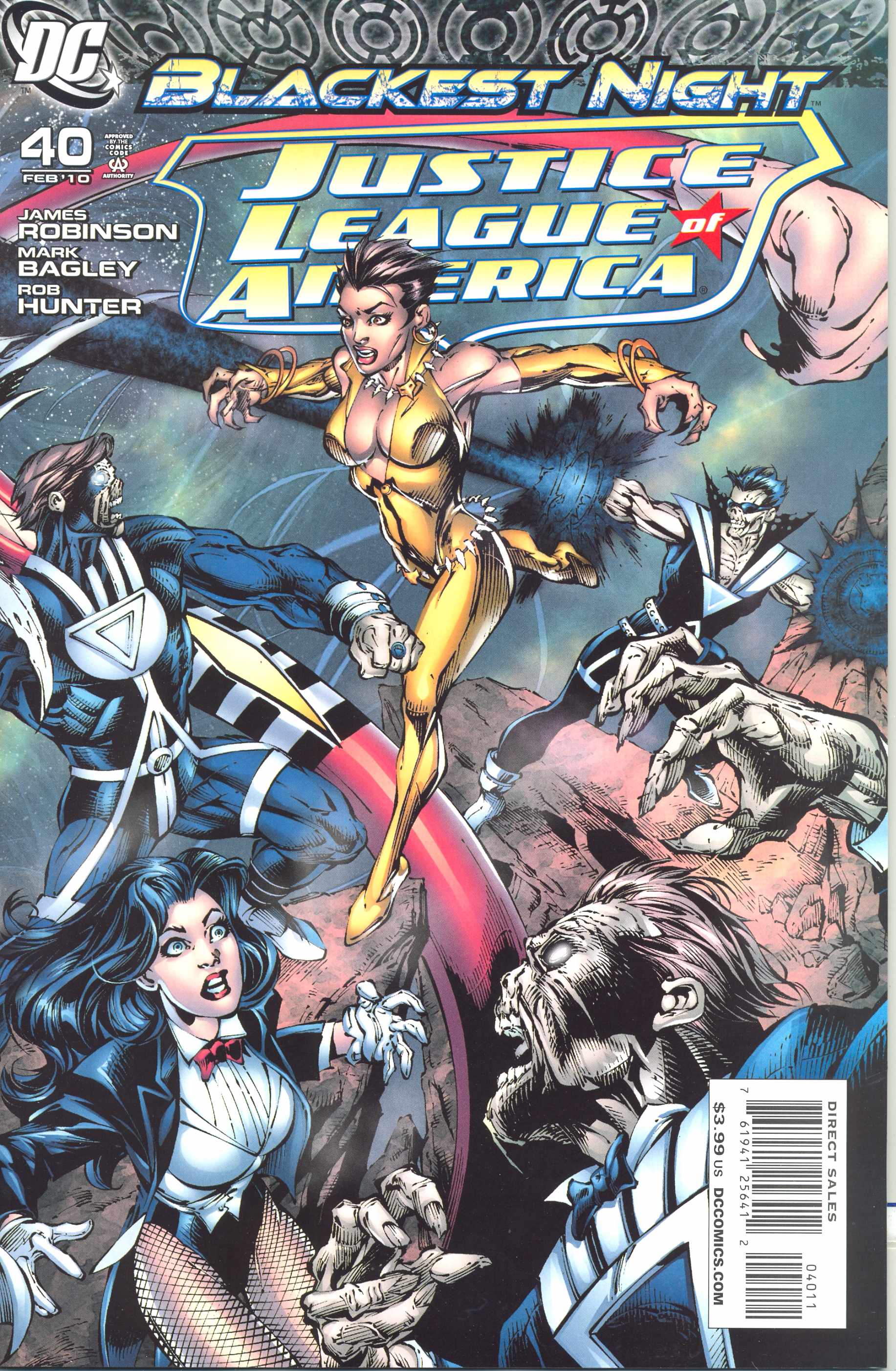 Justice League of America #40 (Blackest Night) (2006)