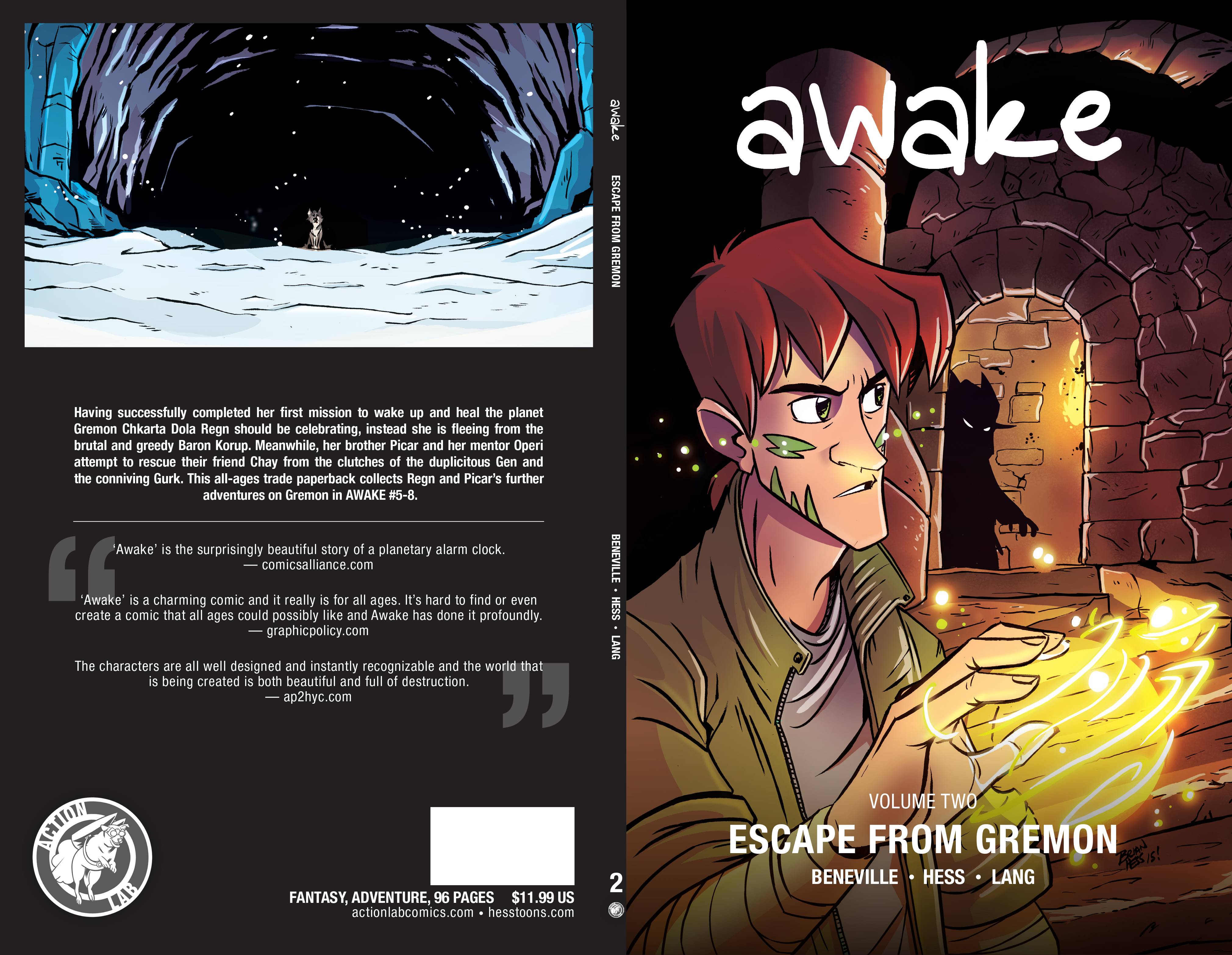 Awake Graphic Novel Volume 2 Escape From Gremon