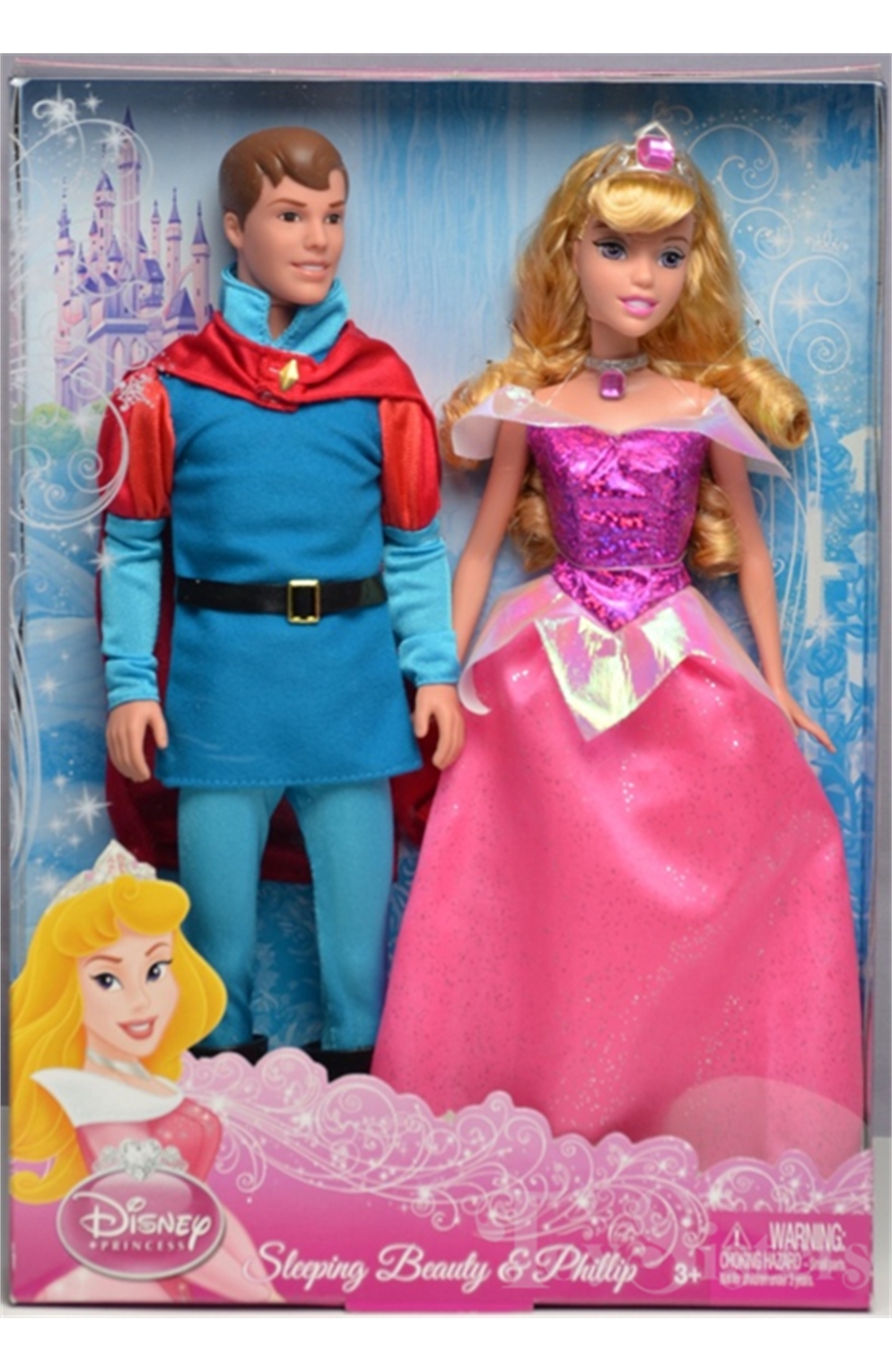 Disney Mattel Princess Sleeping Beauty & Prince Phillip Doll Pack