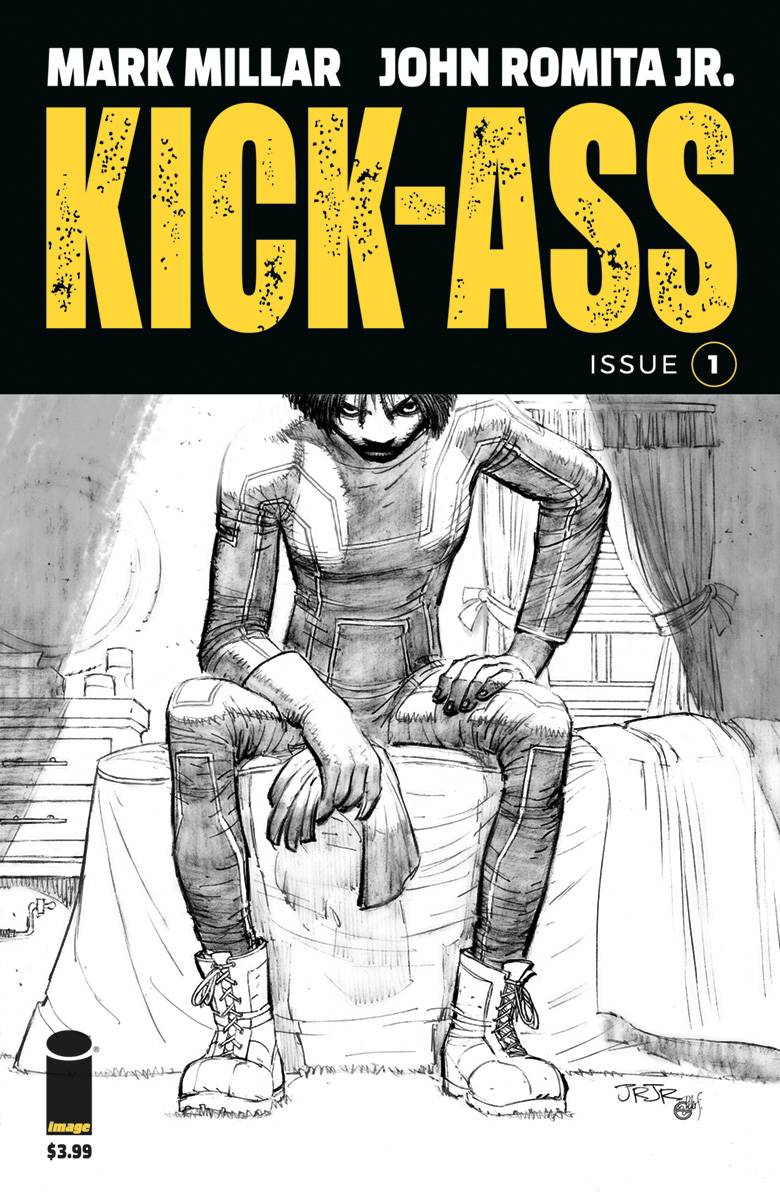 Kick-Ass #1 Cover B Black & White Romita Jr (Mature)