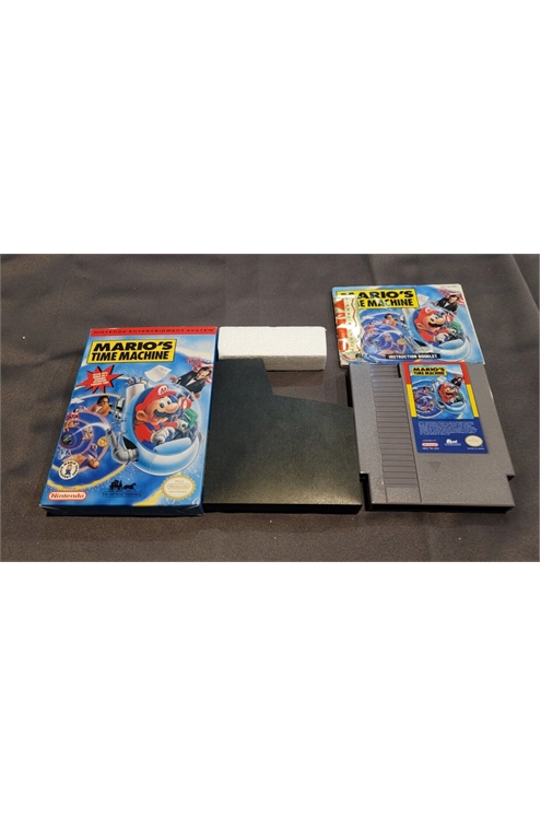 Nintendo Nes Mario's Time Machine Complete In Box Pre-Owned