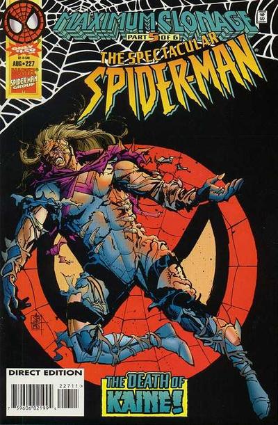 The Spectacular Spider-Man #227 [Direct Edition] Very Fine 