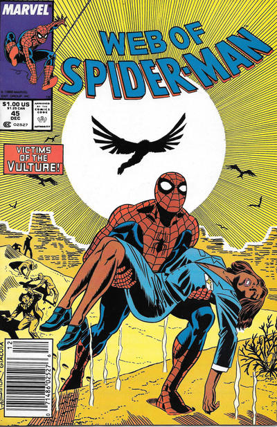 Web of Spider-Man #45 [Newsstand]-Good (1.8 – 3)