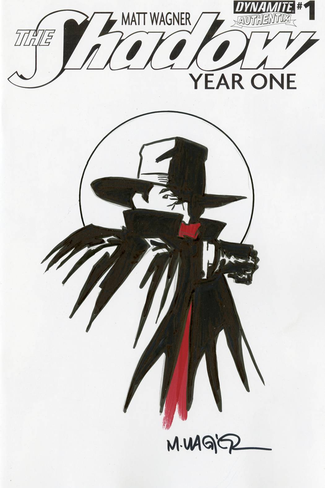 Shadow Year One #1 Hand Drawn Art Wagner Cover