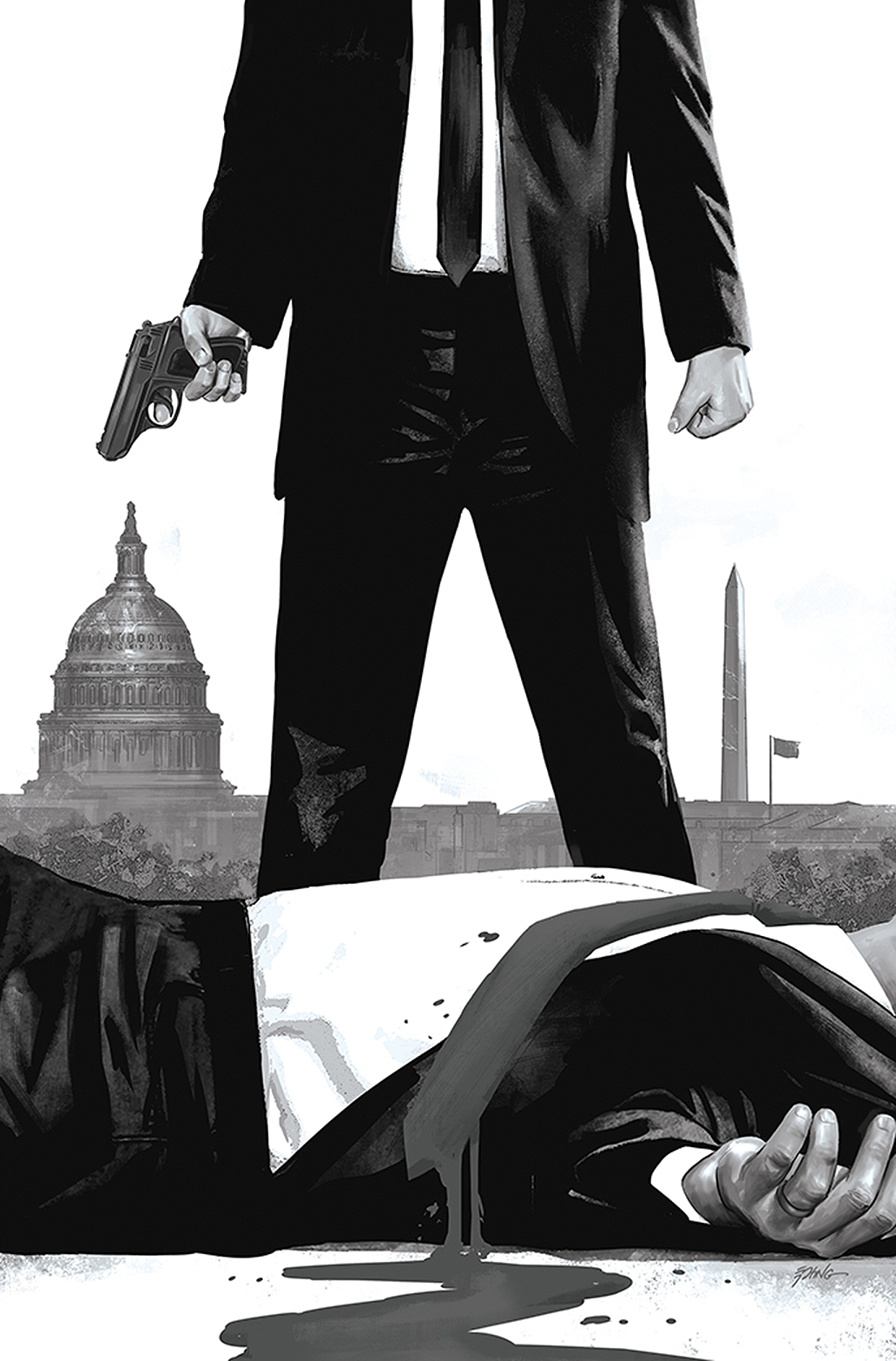 James Bond Agent of Spectre #1 25 Copy Epting Black & White Virgin Incentive