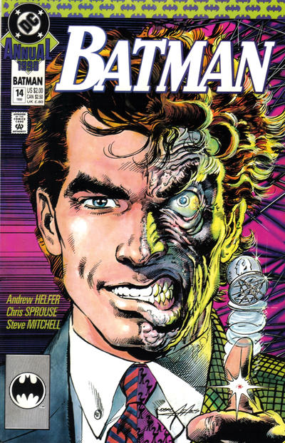 Batman Annual #14 [Direct]-Fine (5.5 – 7) Origin of Two-Face