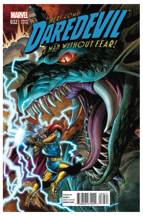 Daredevil #32 1 for 20 Thor Battle Variant Luke Ross (2011)