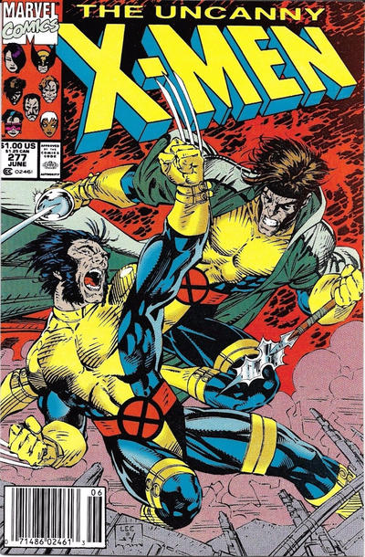 The Uncanny X-Men #277 [Newsstand]-Fine (5.5 – 7)