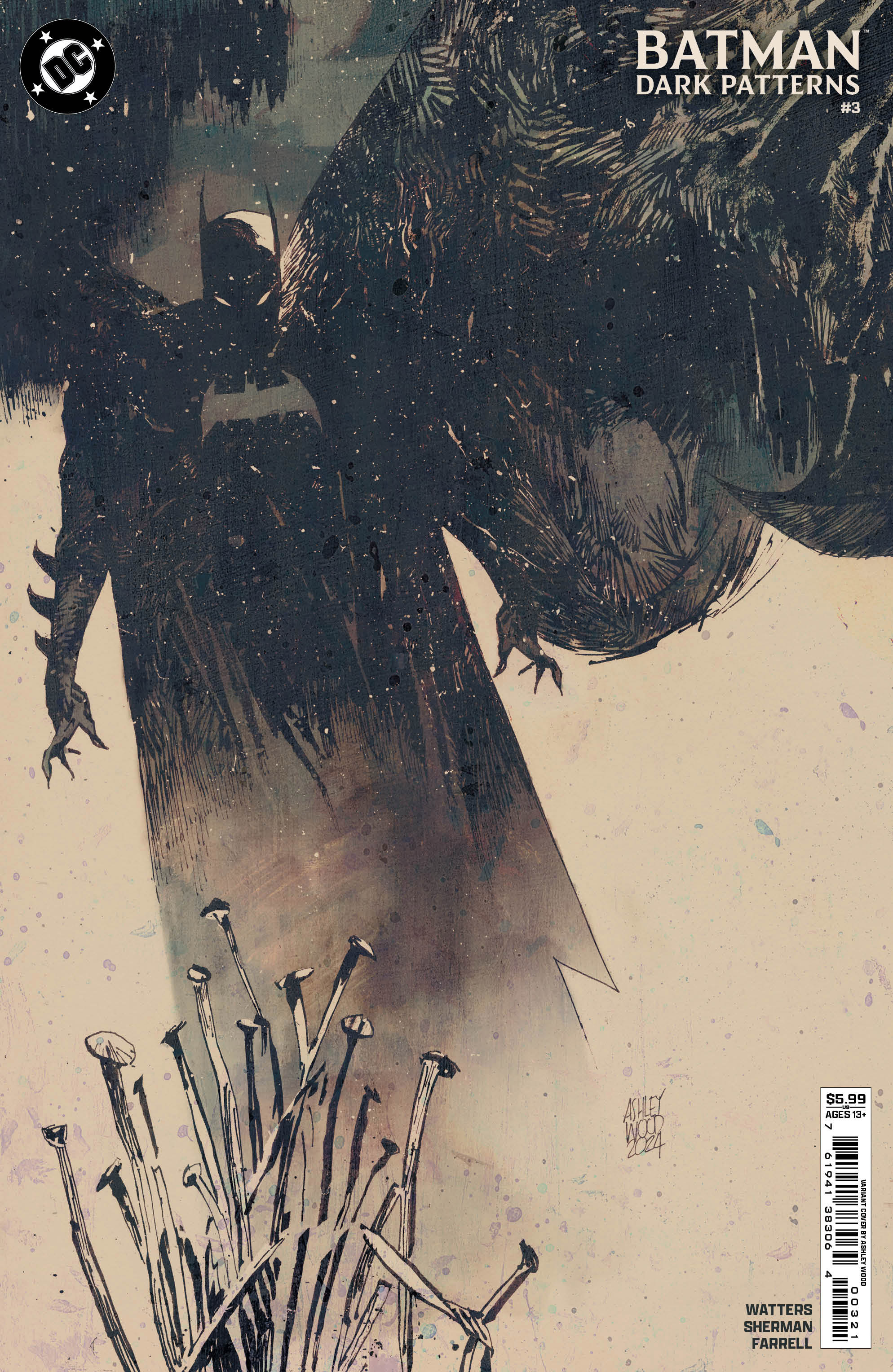 Batman Dark Patterns #3 (Of 12) Cover B Ashley Wood Card Stock Variant