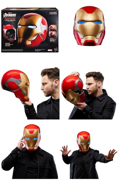 ***Pre-Order*** Marvel Legends Iron Man Premium Electronic Helmet With Light Fx