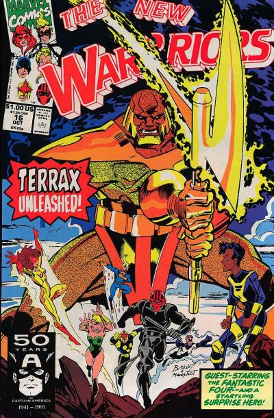 The New Warriors #16 [Direct]-Near Mint (9.2 - 9.8)