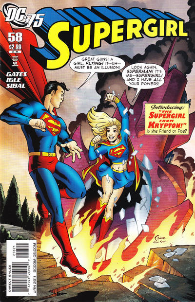 Supergirl #58 [DC 75th Anniversary Cover]-Very Fine (7.5 – 9) Limited 1 For 10 