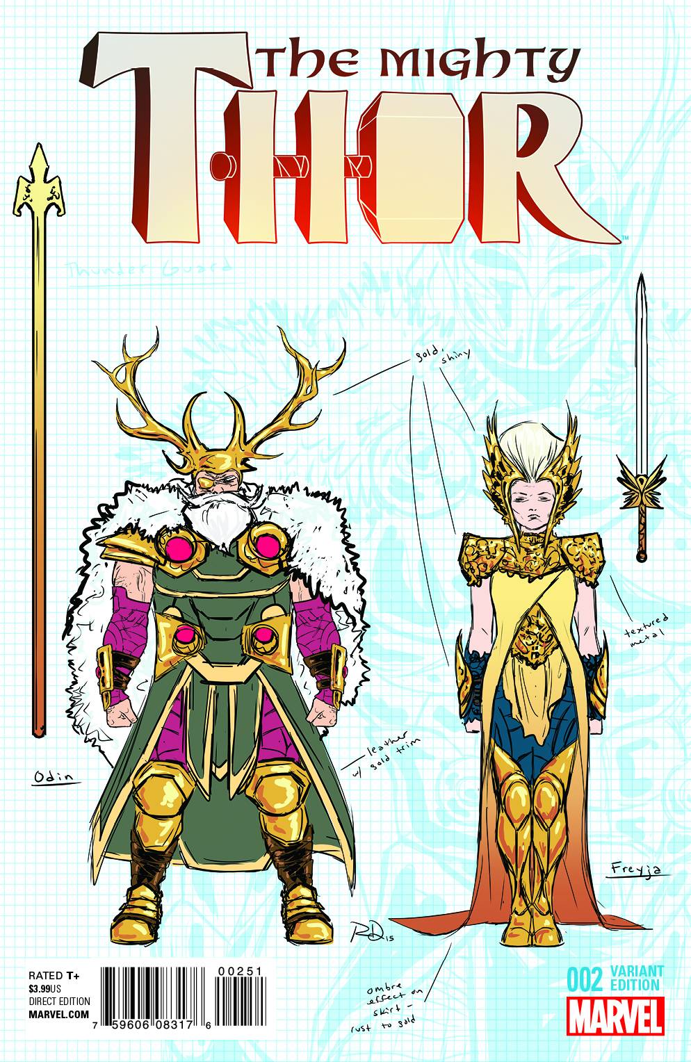 Mighty Thor #2 1 for 20 Variant Russell Dauterman (2015)