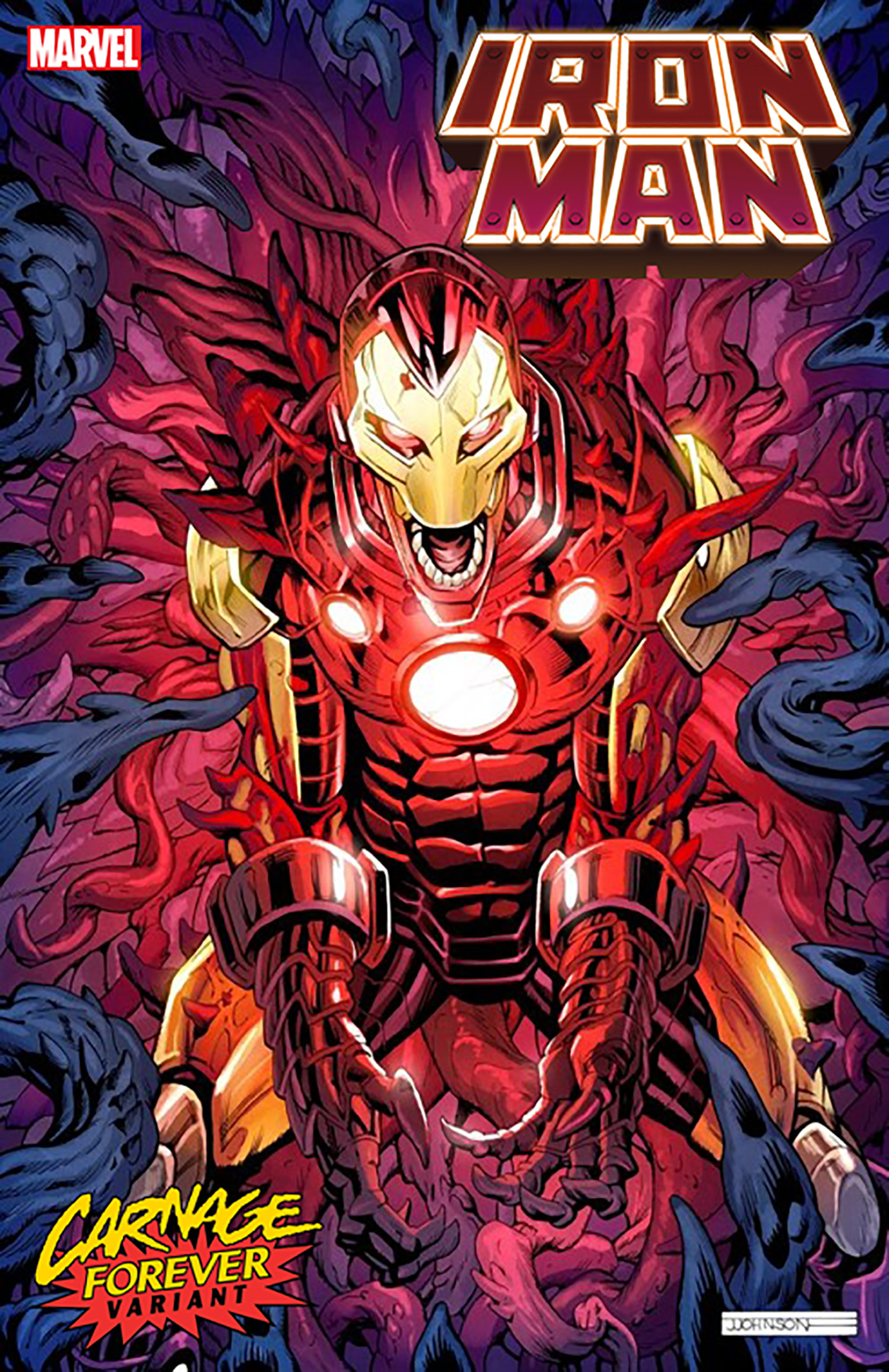Iron Man #18 Jeff Johnson Carnage Forever Variant (2020)