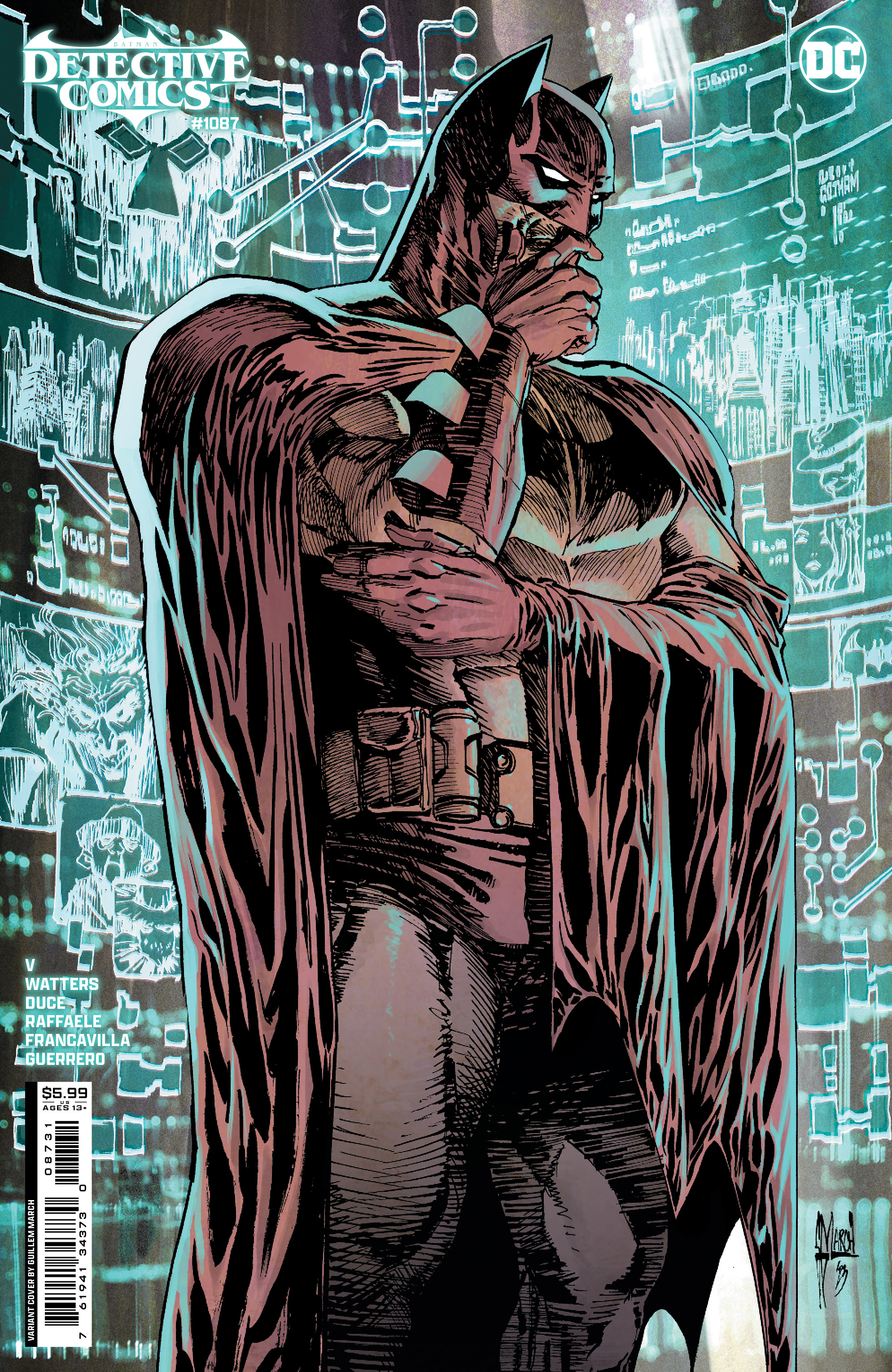 Detective Comics #1087 Cover C Guillem March Card Stock Variant