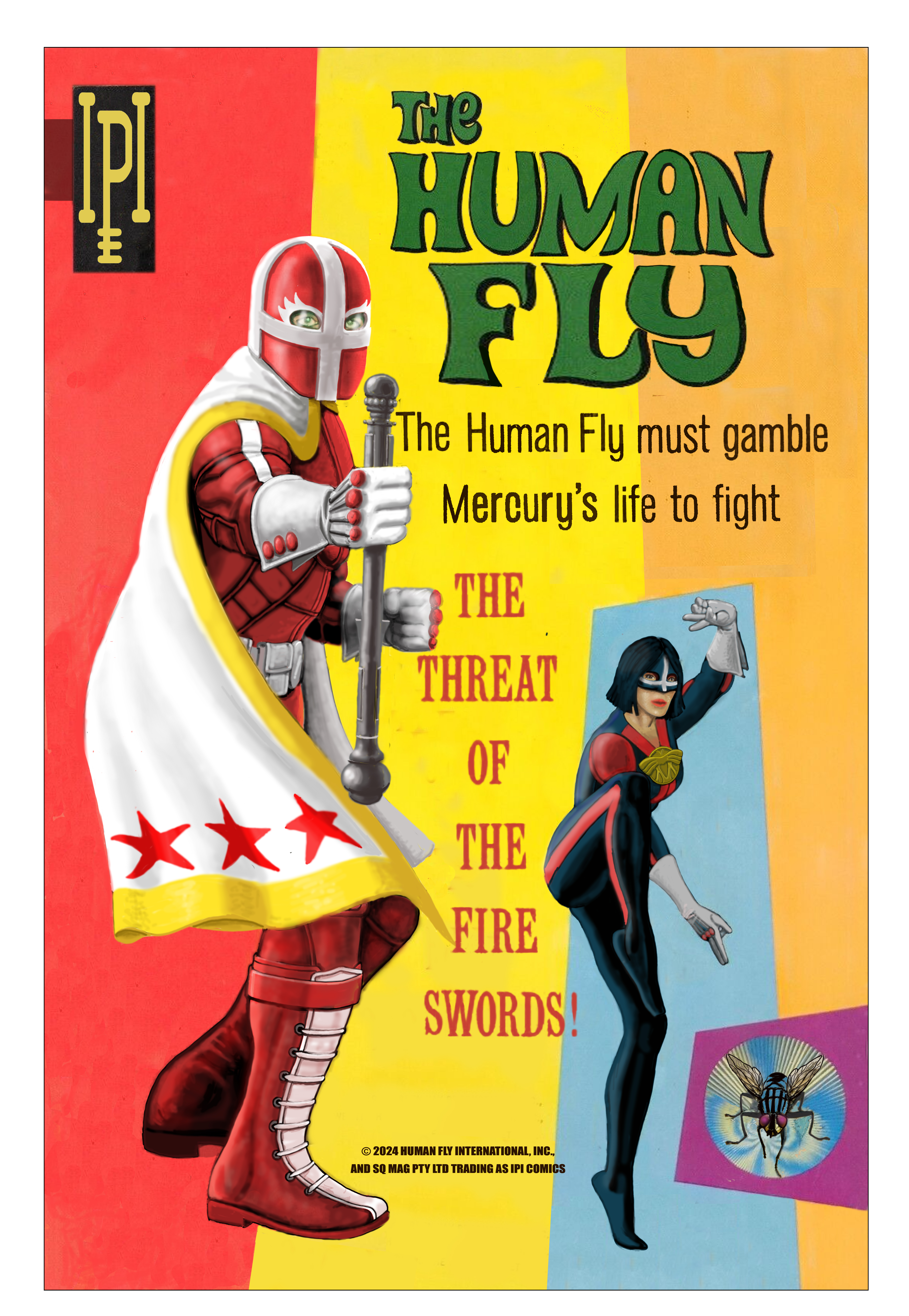 Human Fly #3 Cover A Jan Scherpenhuizen Gold Key 1960s Green Hornet Homage (Mature) (Of 4)