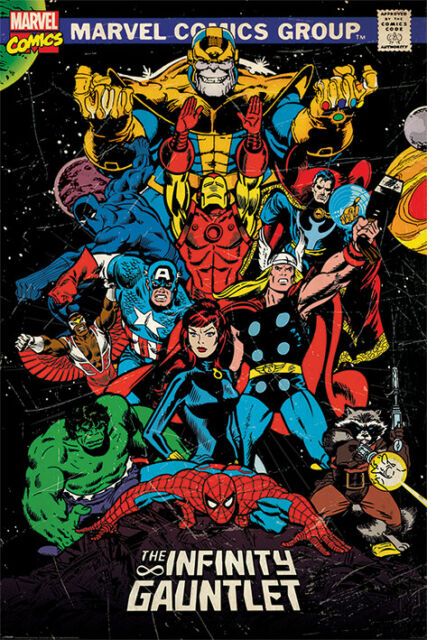 Marvel Retro The Infinity Gauntlet Poster