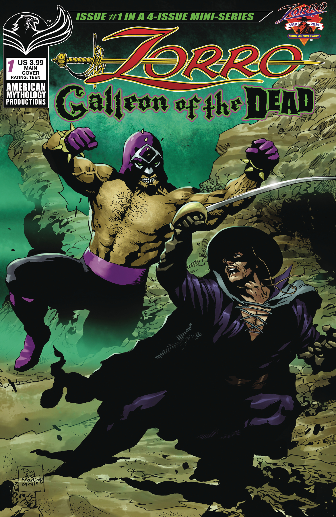 Zorro Galleon of Dead #1 Cover A Martinez