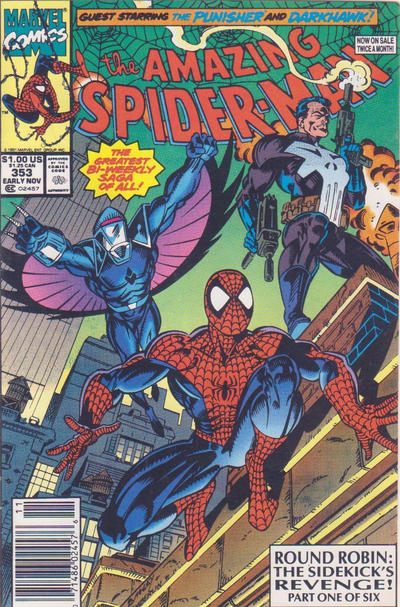 The Amazing Spider-Man #353 [Newsstand]-Fine 