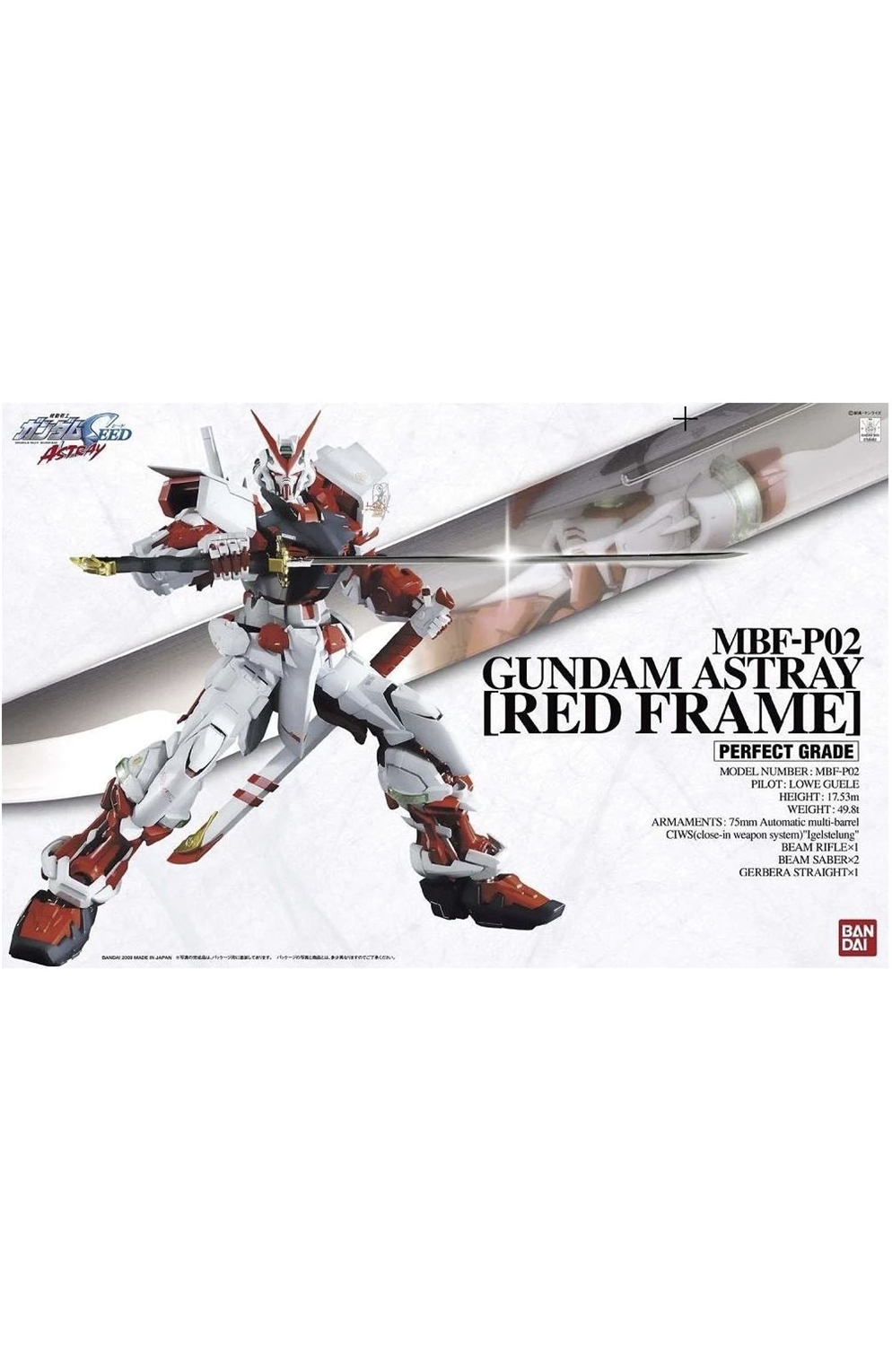 Gundam Pg Perfect Grade Gundam Astray Red Frame Model Kit