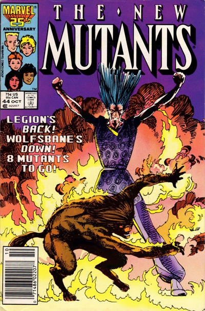 The New Mutants #44 [Newsstand]-Fine (5.5 – 7)