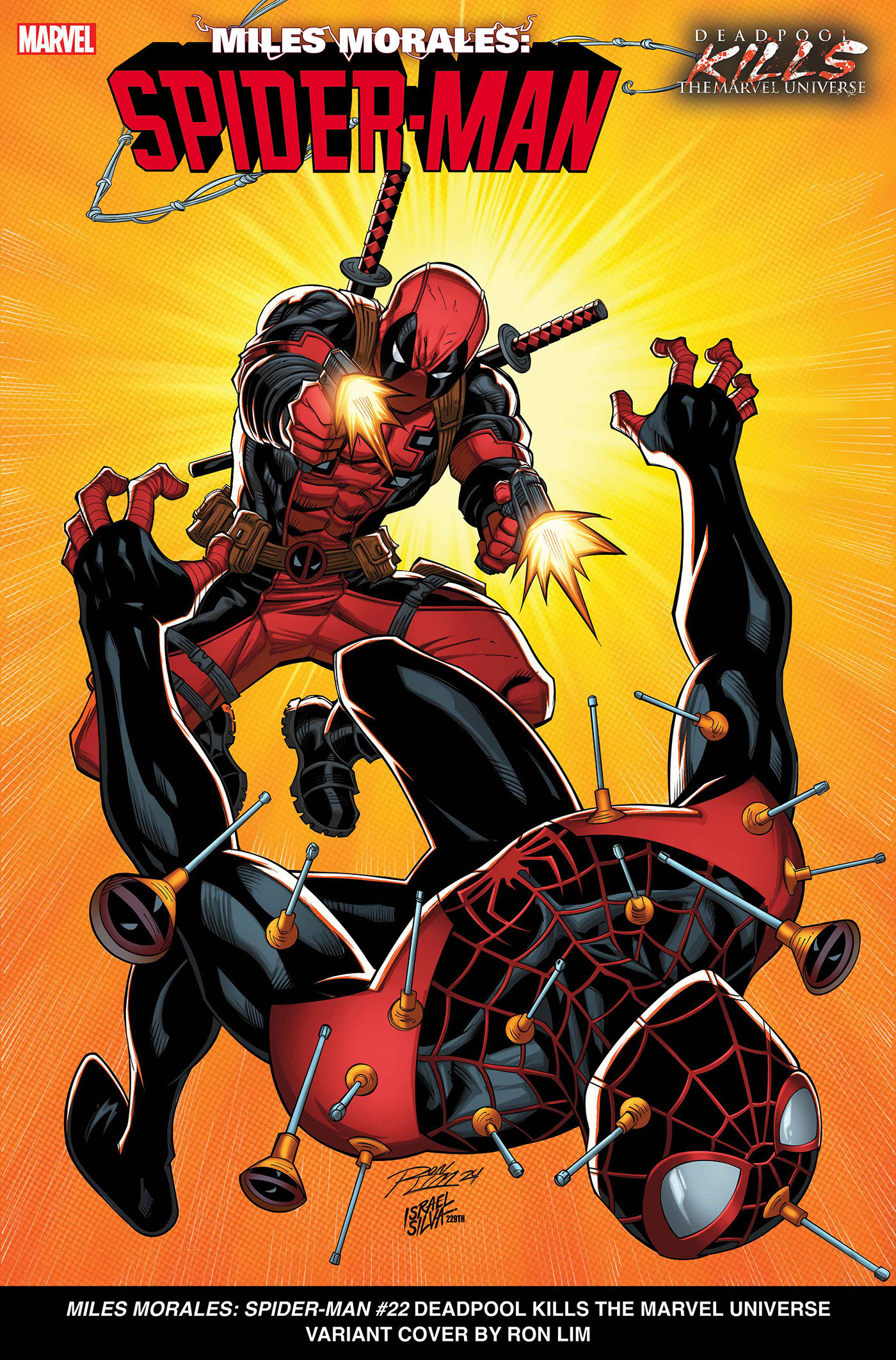 Miles Morales: Spider-Man #22 Ron Lim Deadpool Kills The Marvel Universe Variant (Blood Hunt)