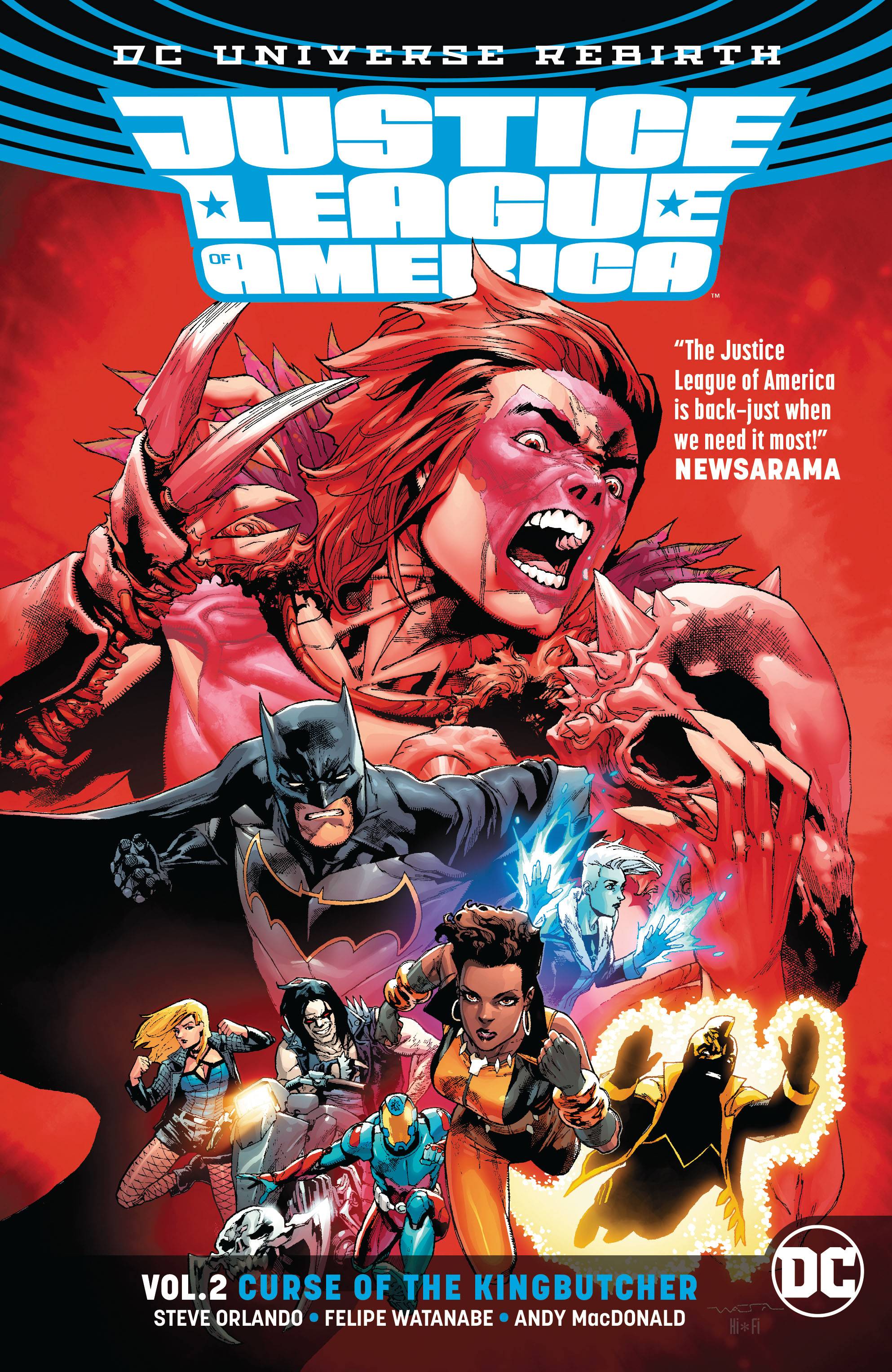 Justice League of America Graphic Novel Volume 2 Kingbutcher (Rebirth)