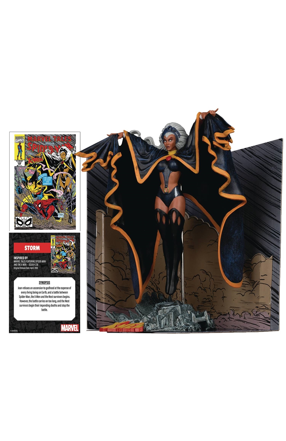 Marvel Storm Marvel Tales Featuring Spider-Man And The X-Men #236 1:10 Scale Posed Figure With Scene