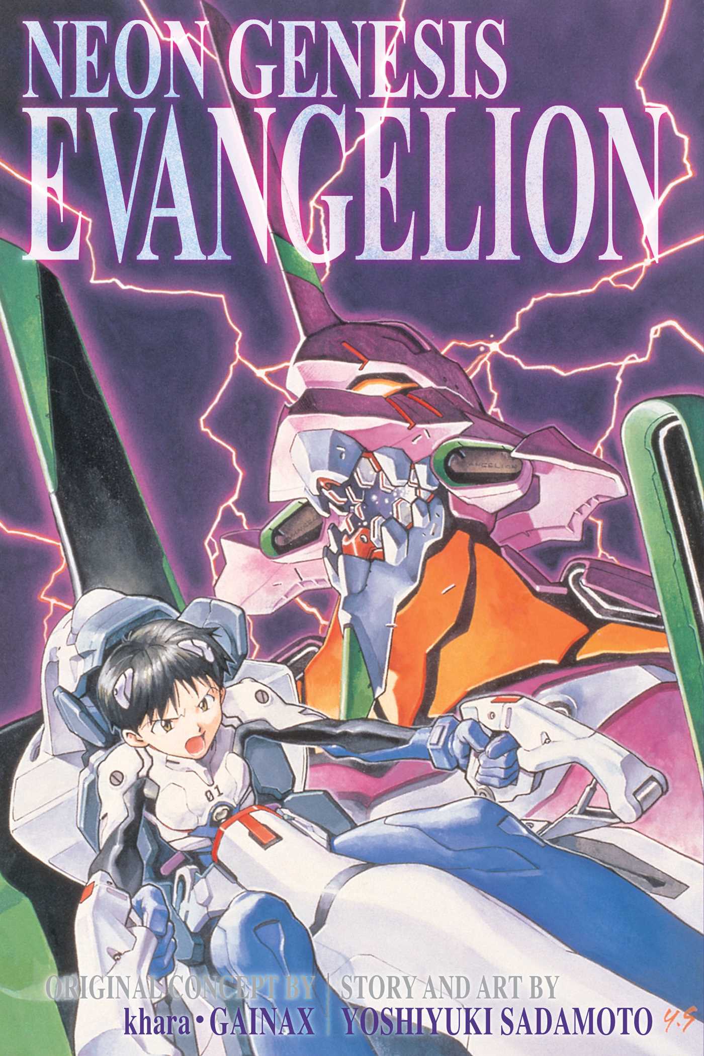 Neon Genesis Evangelion 3 In 1 Manga Volume 1 New Printing