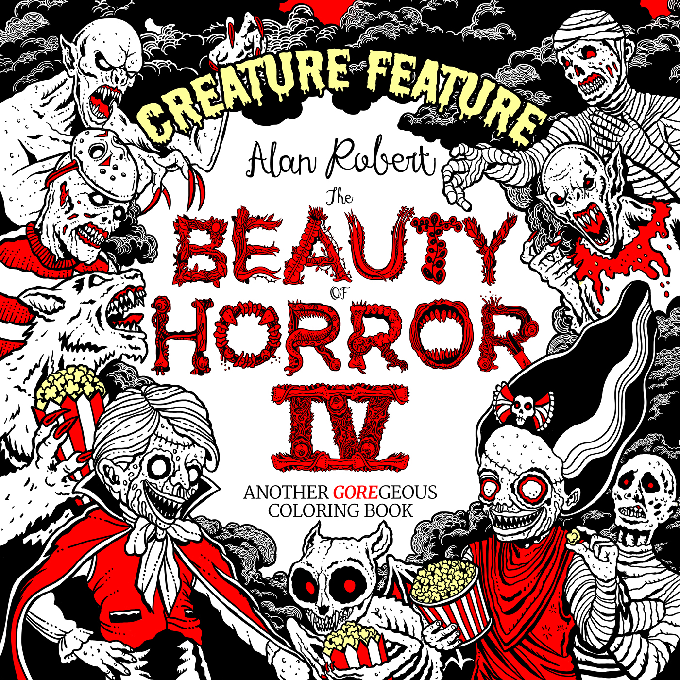 Beauty of Horror Coloring Book Volume 4 Creature Feature