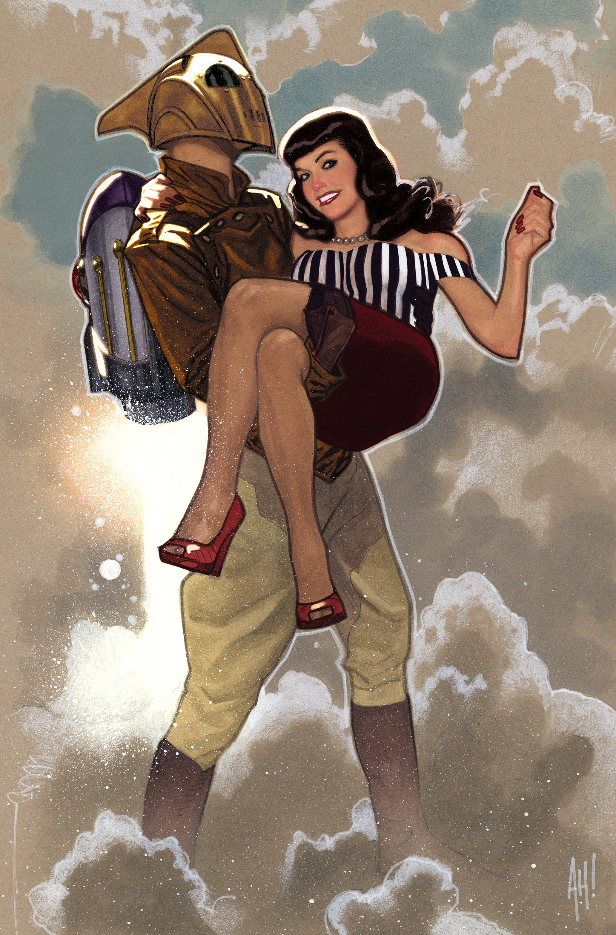 Rocketeer One Shot Cover C 1 for 10 Incentive Adam Hughes (2023)