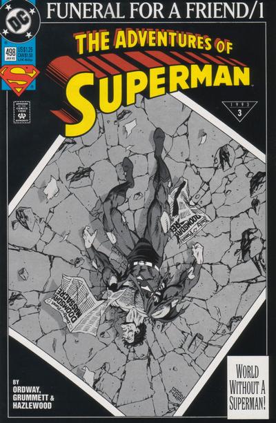 Adventures of Superman #498 [Direct]-Very Fine (7.5 – 9)