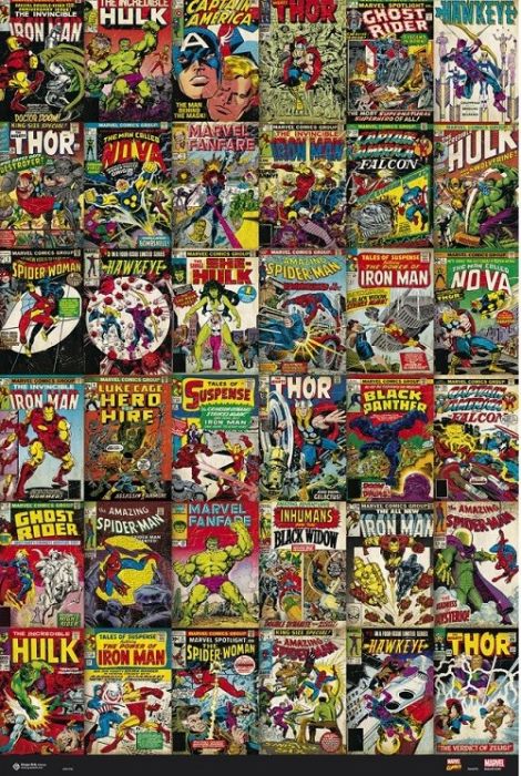 Marvel Classic Covers Poster 