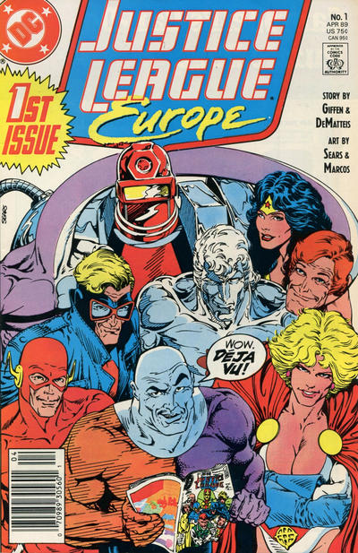 Justice League Europe #1 [Newsstand]-Very Good (3.5 – 5)