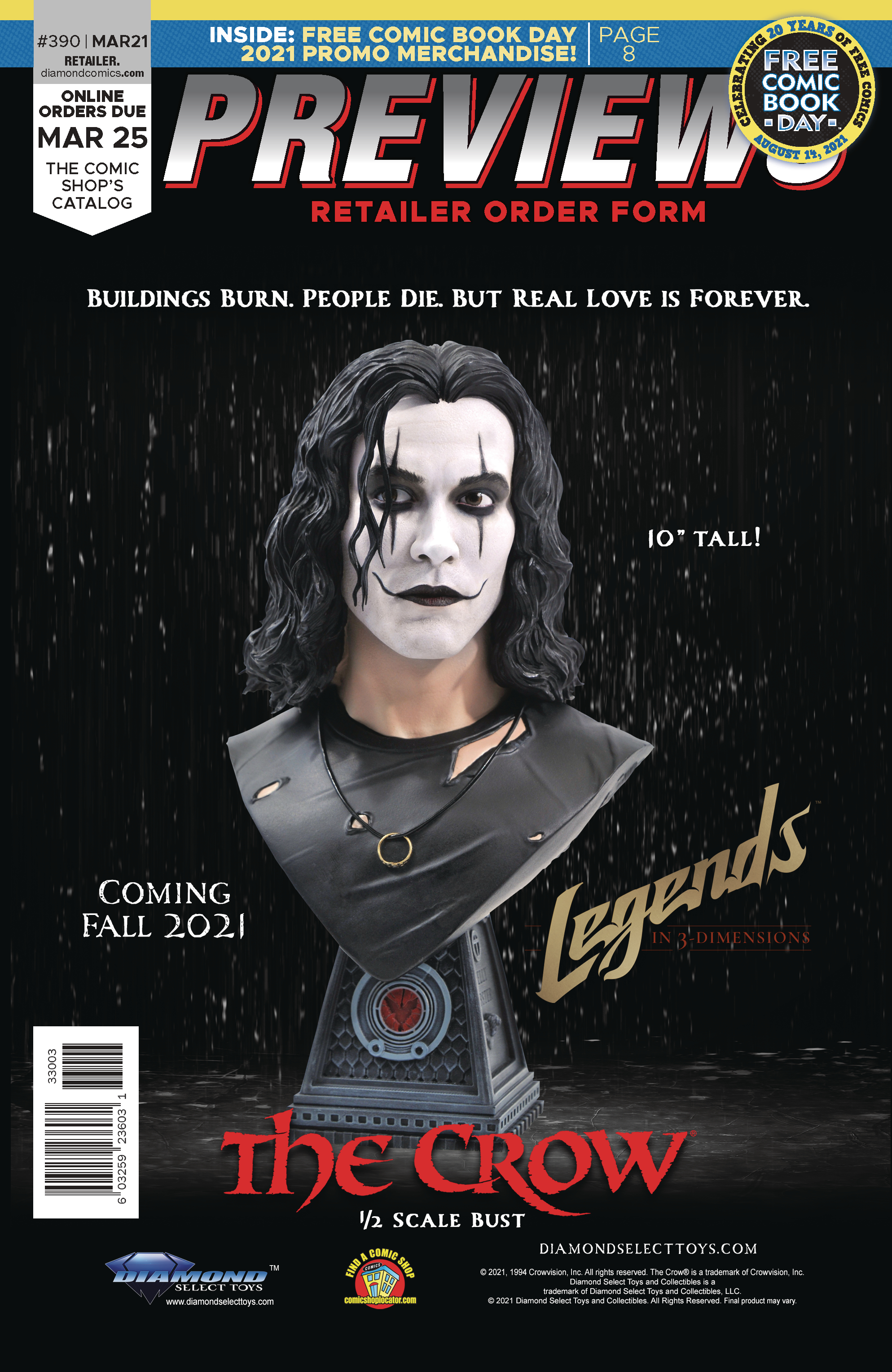 Previews #392 May 2021 Retailer Order Form Extras #392