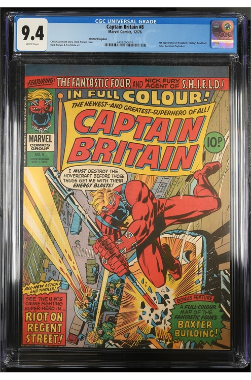 Captain Britain #8 - Cgc 9.4