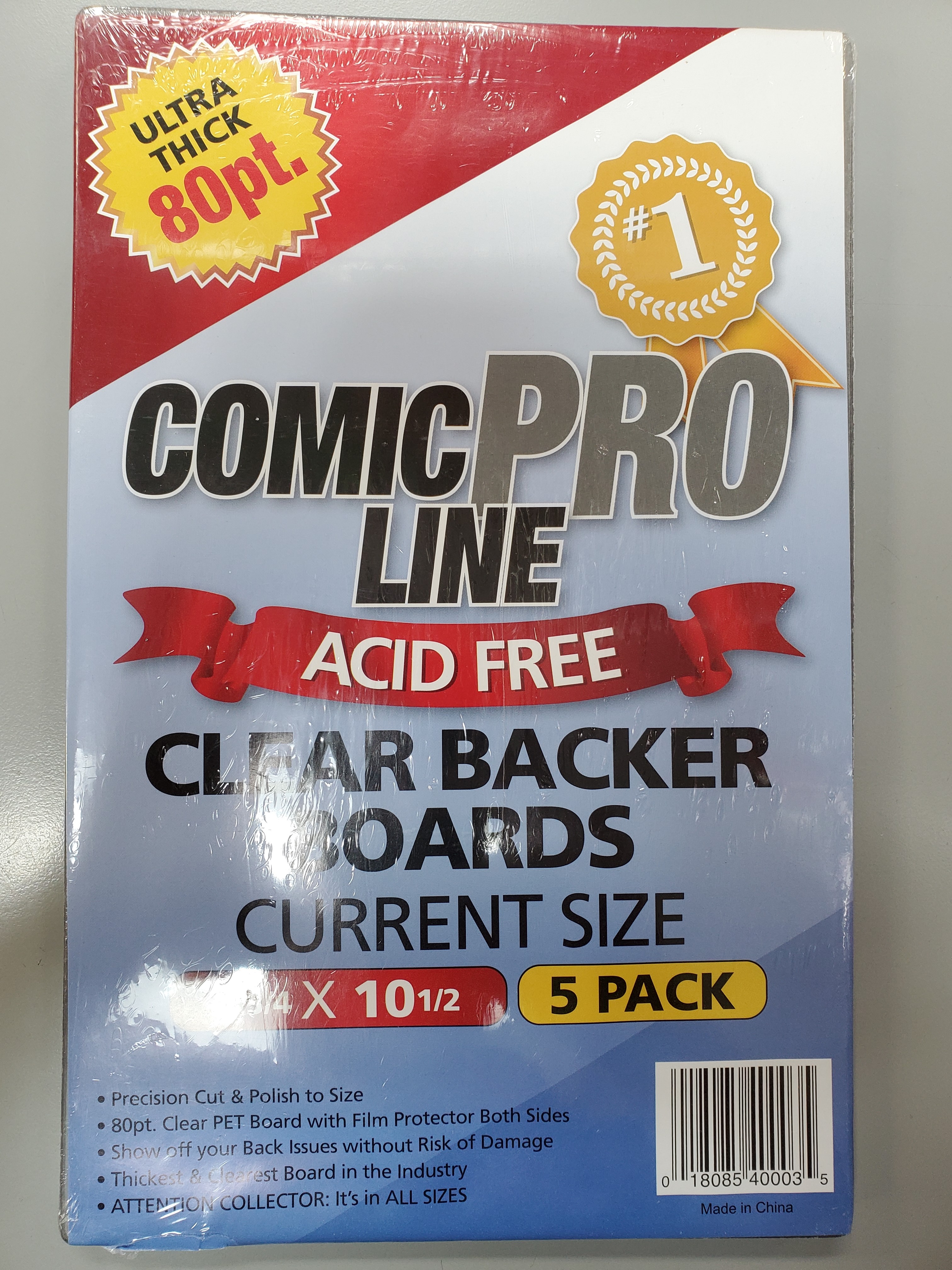 Comic Pro Line Clear Backer Boards Modern Size 80 Pt