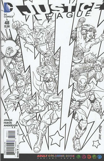 Justice League #48 Adult Coloring Book Variant Edition (2011)
