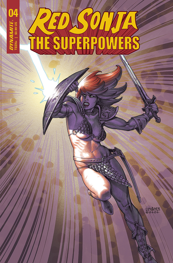 Red Sonja The Superpowers #4 Cover C Linsner